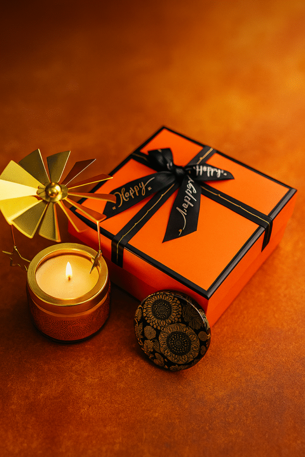 Soy Candle with Rotating Carousel in a Gift Box - Image 2