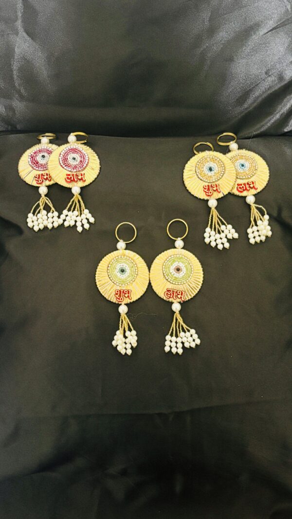 Shubh Labh Hangings – Handmade Evil Eye Design