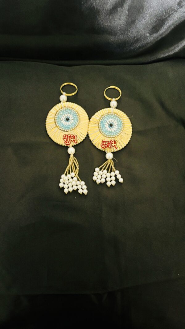 Shubh Labh Hangings – Handmade Evil Eye Design - Image 7
