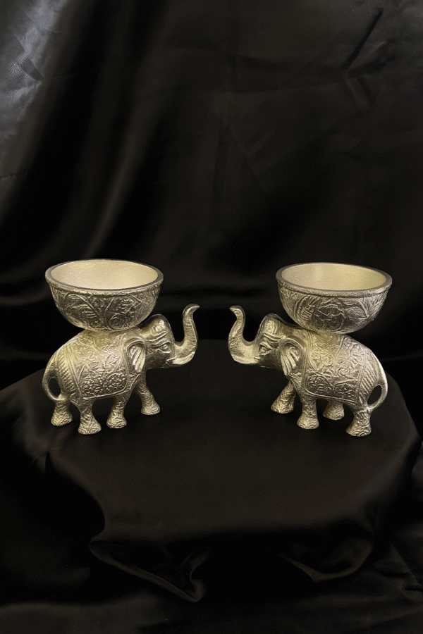 German Silver Elephant Bowl - Image 2