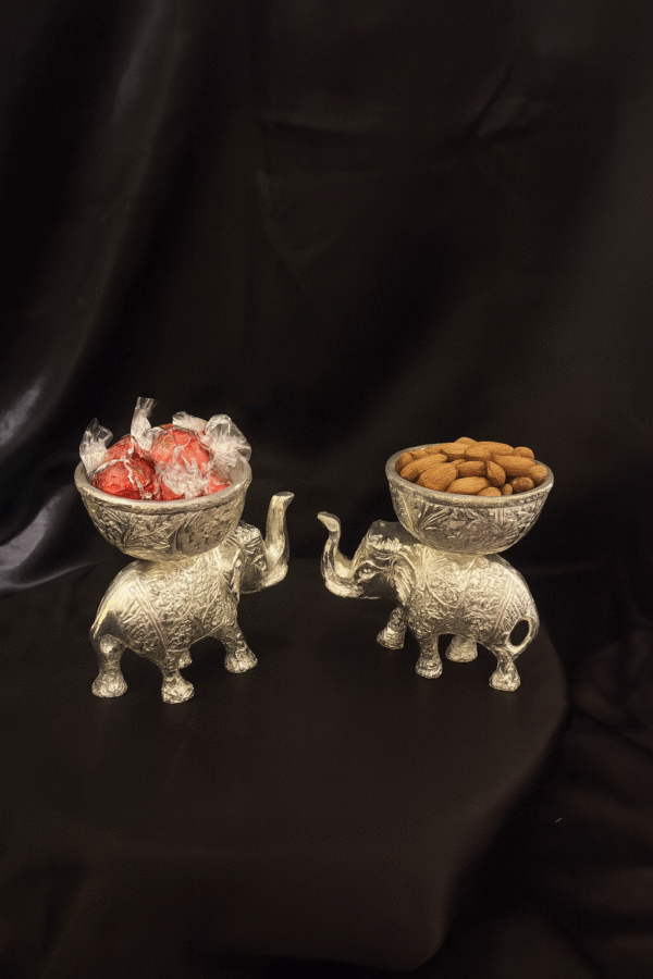 German Silver Elephant Bowl - Image 5