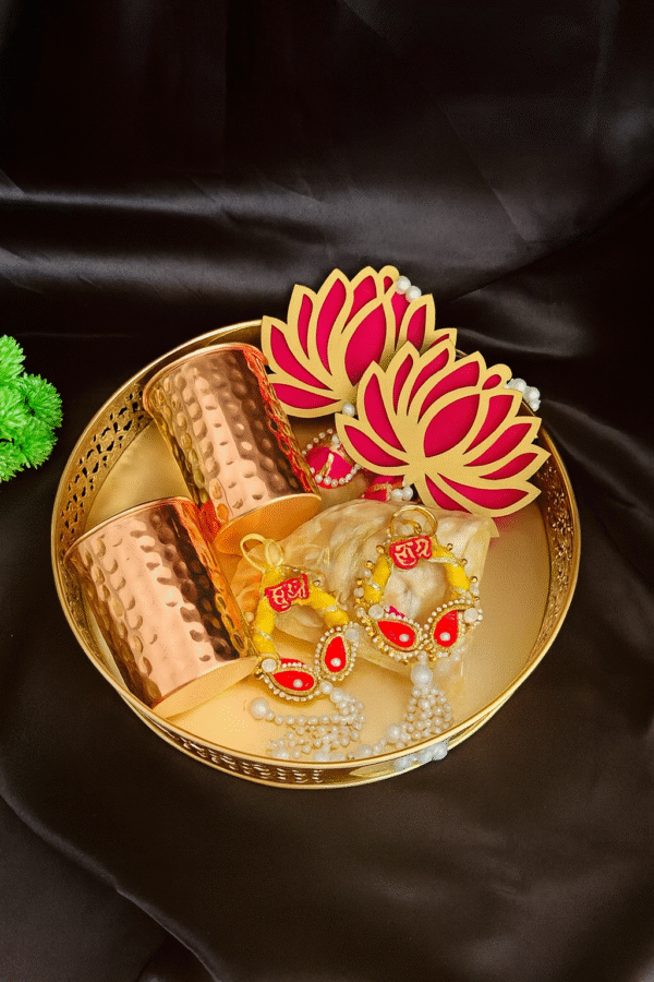 Metal Tray & Copper Glass Festive Hamper