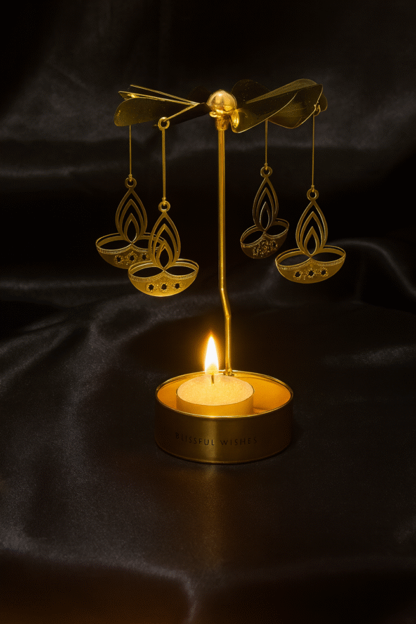 Rotating Candle Carousel & Festive Essentials Hamper - Image 2