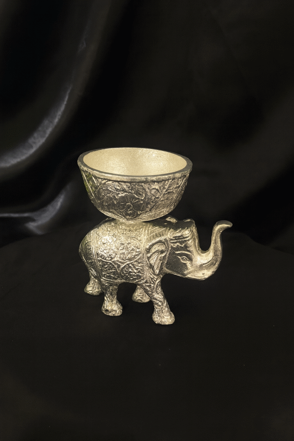 German Silver Elephant Bowl