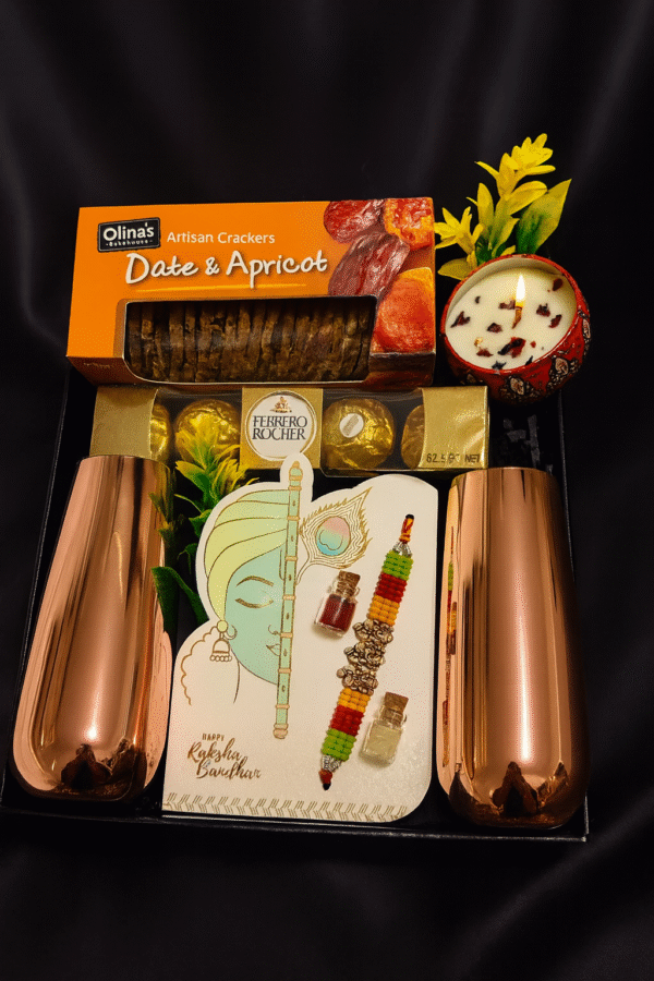 Timeless Copper Gift Box with Gourmet Treats