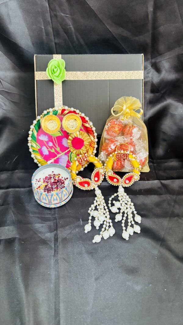 Pichwai Puja Plate & Shubh Labh Festive Box - Image 2