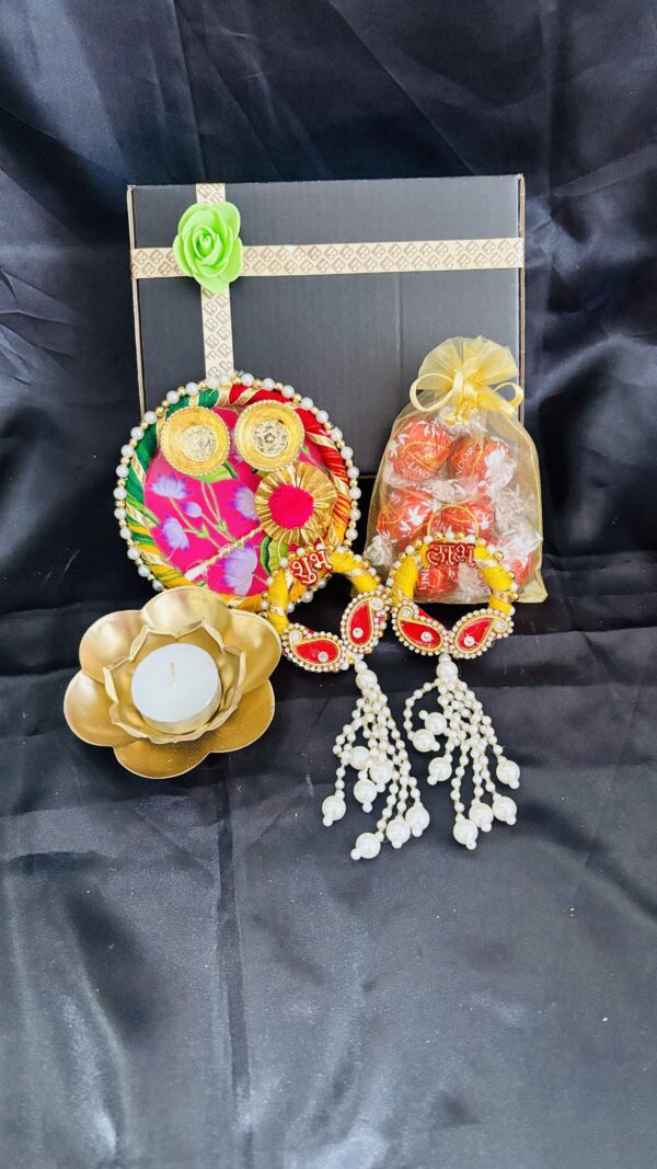 Pichwai Puja Plate & Shubh Labh Festive Box