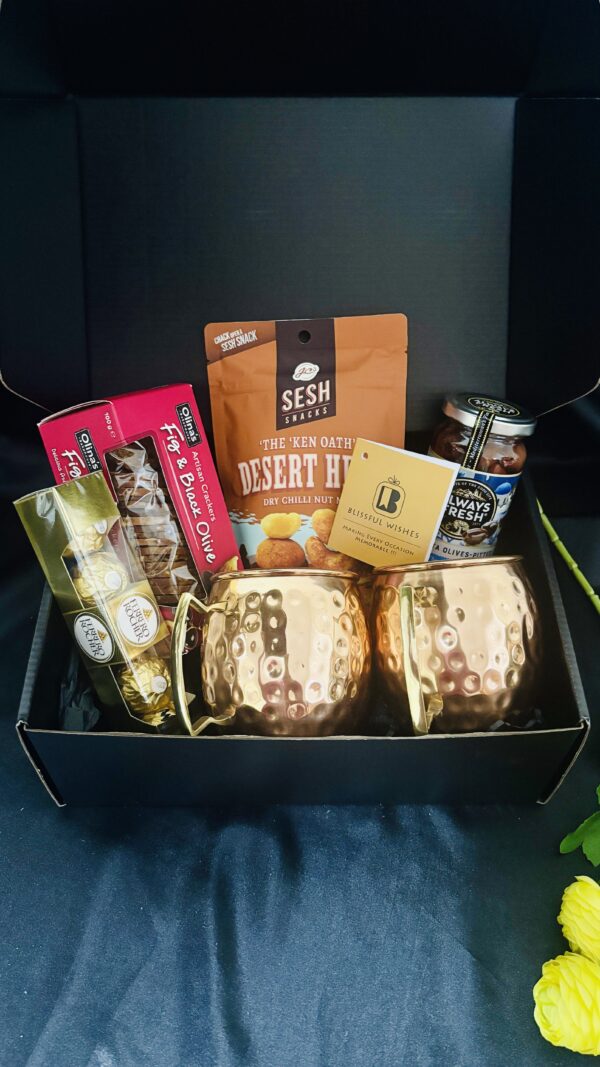 Copper Luxe Gift Box with Moscow Mule Mugs