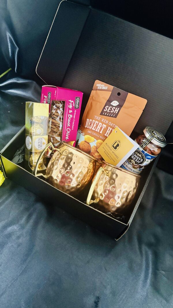 Copper Luxe Gift Box with Moscow Mule Mugs - Image 2
